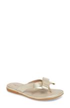 Women's T Tahari Aria Flip Flop M - Metallic