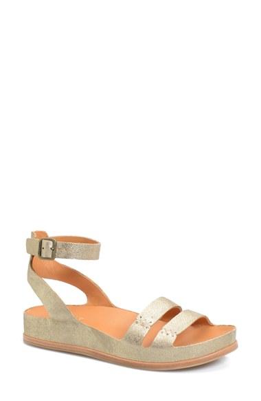 Women's Kork-ease 'audrina' Ankle Strap Sandal M - Metallic