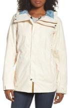Women's The North Face Superlu Weatherproof Hooded Ski Jacket - Ivory