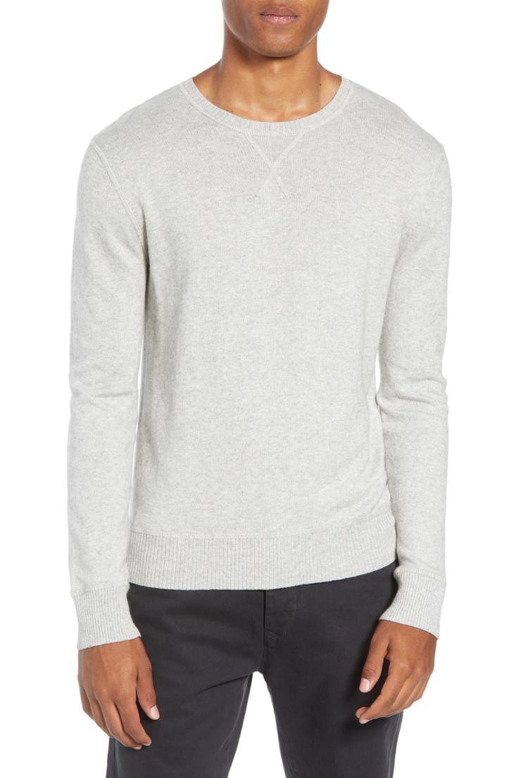 Men's Life/after/denim Tournament Slim Fit Crewneck Sweater - Grey
