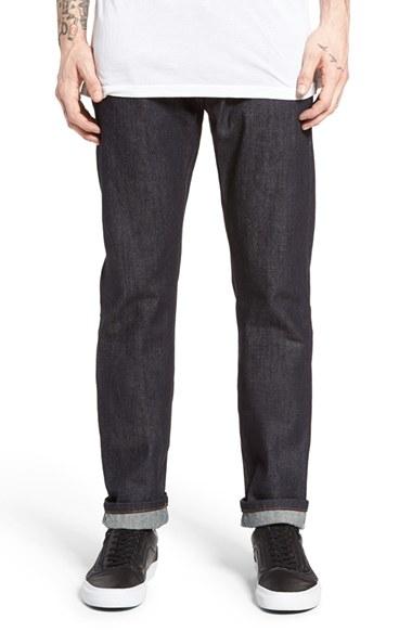 Men's The Unbranded Brand Ub201 Tapered Fit Raw Selvedge Jeans