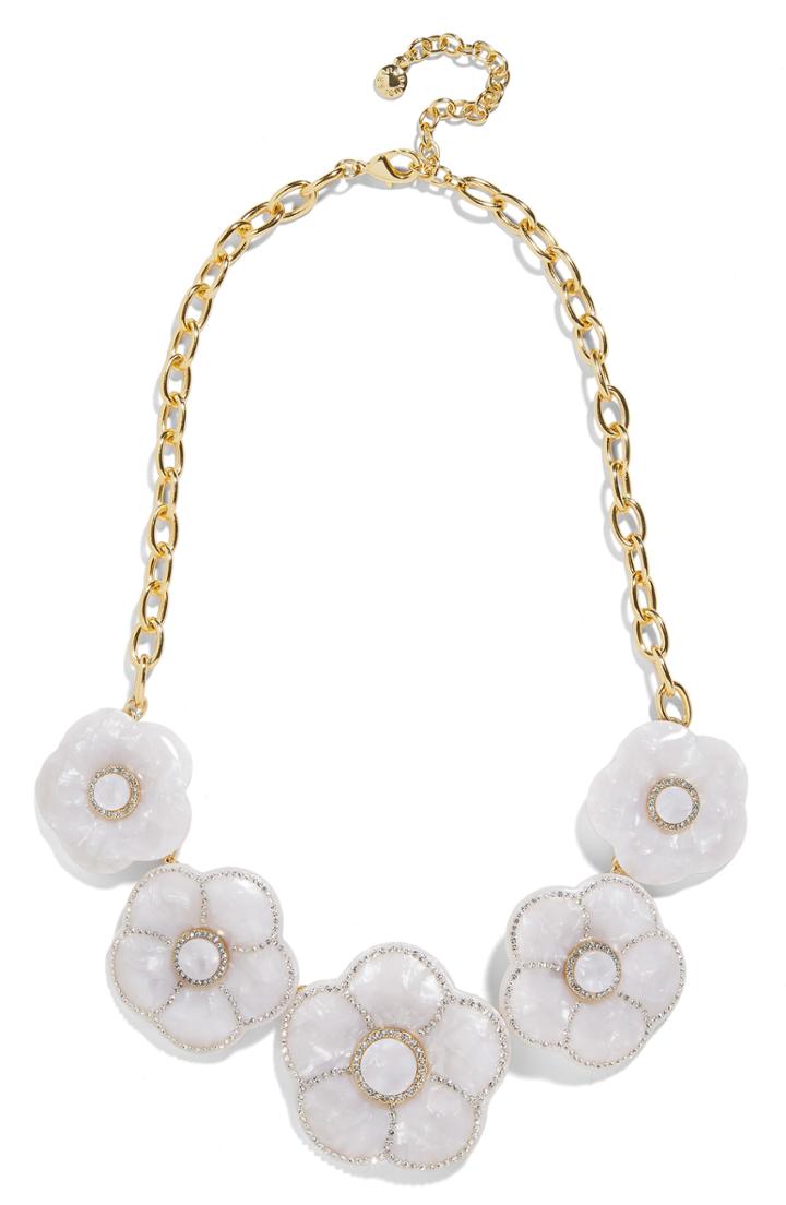 Women's Baublebar Madelaina Resin Flower Necklace