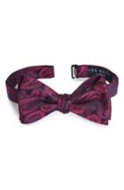 Men's Ted Baker London Midnight Paisley Silk Bow Tie, Size - Burgundy