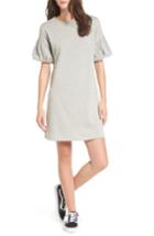 Women's Socialite Balloon Sleeve T-shirt Dress - Grey