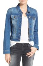Women's Mavi Jeans Samantha Distressed Denim Jacket - Blue