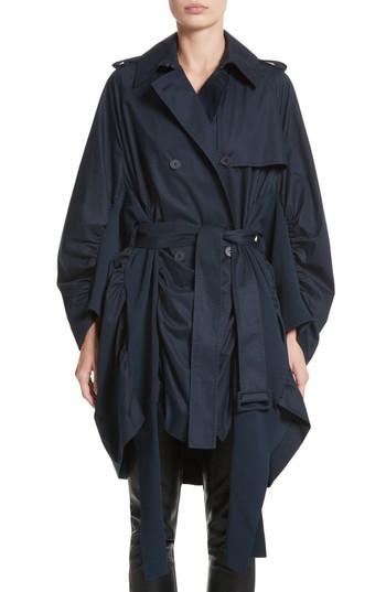 Women's Stella Mccartney Coated Cotton Caban Us / 34 It - Blue