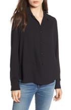 Women's All In Favor Button Up Shirt - Black