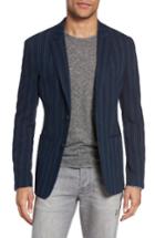 Men's John Varvatos Collection Stripe Sport Coat - Blue