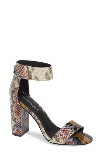 Women's Jeffrey Campbell Lindsay Ankle Strap Sandal M - Grey
