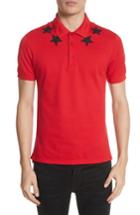 Men's Givenchy Star Polo Shirt - Red