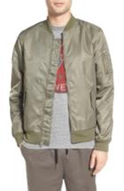 Men's The Rail Nylon Bomber, Size - Green