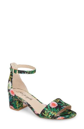 Women's Free People Marigold Block Heel Sandal Us / 37eu - Black
