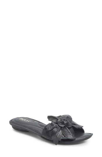 Women's B?rn Mai Floral Sandal M - Black