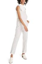 Women's Madewell Straight Leg Overalls - White