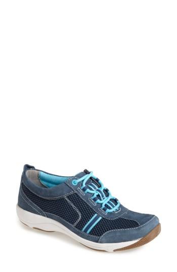 Women's Dansko 'helen' Suede & Mesh Sneaker .5-7us / 37eu M - Blue