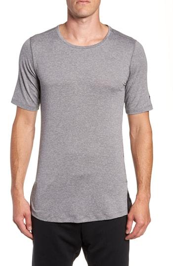 Men's Nike Short Sleeve Dry Fitted Training Shirt - Grey