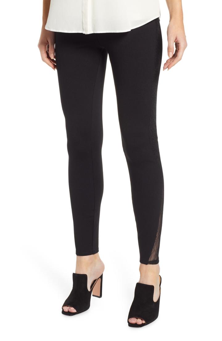 Women's Lysse Eclipse High Waist Lace Panel Leggings - Black