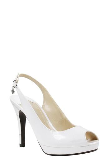 Women's J. Renee Onille Slingback Pump .5 B - White
