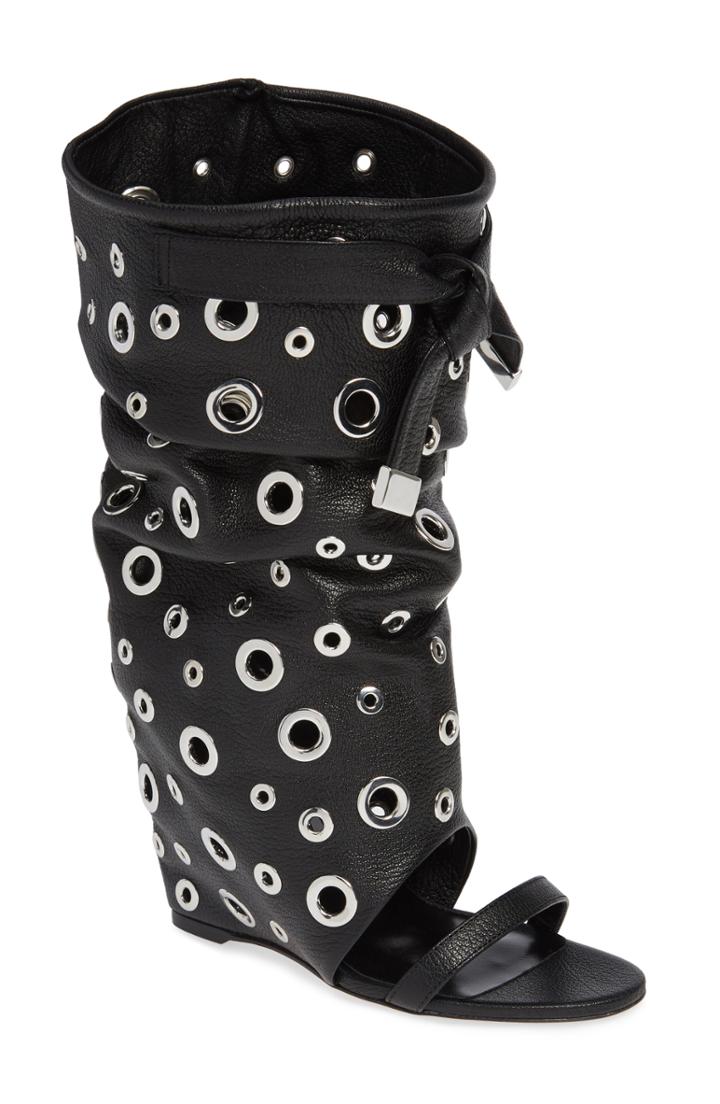 Women's Brian Atwood Brigitte Too Wedge Boot .5us / 37.5eu - Black