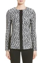 Women's St. John Collection Eyelash Pebble Dash Tweed Knit Jacket