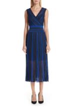 Women's Missoni Metallic Stripe Midi Dress Us / 40 It - Blue