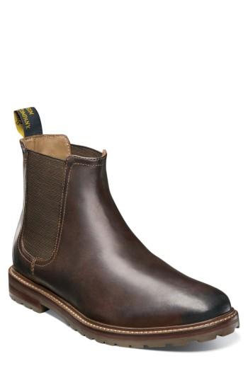 Men's Florsheim Estabrook Mid Chelsea Boot Eee - Brown