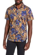 Men's Bonobos Riviera Slim Fit Sport Shirt, Size R - Orange