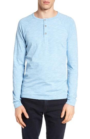 Men's Theory Adrik L Ocean Slub Knit Henley Top - Grey