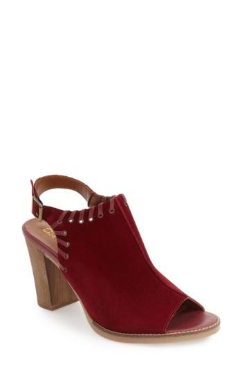 Women's Bella Vita 'ora' Block Heel Slingback Sandal .5 M - Red