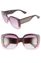 Women's Moschino 54mm Square Sunglasses - Cyclamen