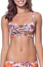 Women's Maaji Citrus Follower Reversible Bikini Top - Coral