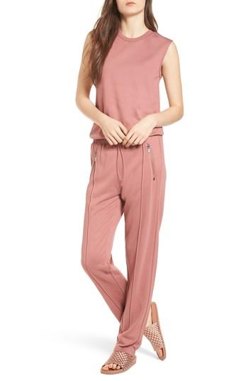 Women's Scotch & Soda Sleeveless Sweat Jumpsuit - Coral