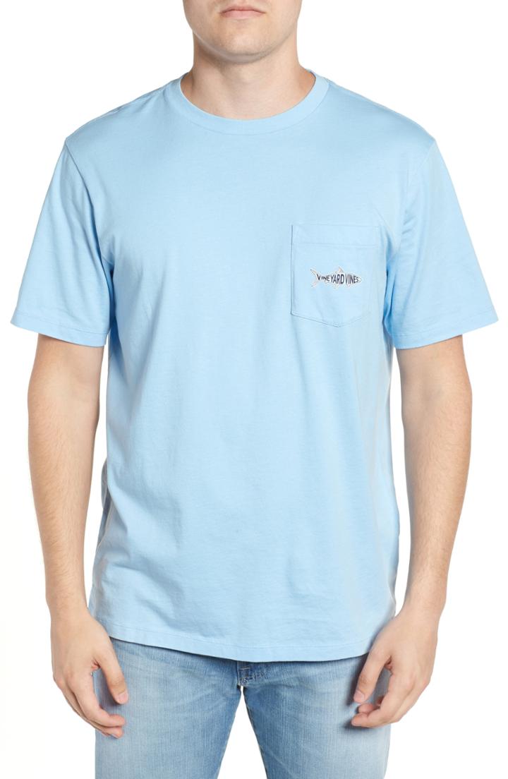 Men's Vineyard Vines Logo Fish Pocket T-shirt - Blue