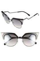 Women's Fendi 54mm Metal Tipped Cat Eye Sunglasses -