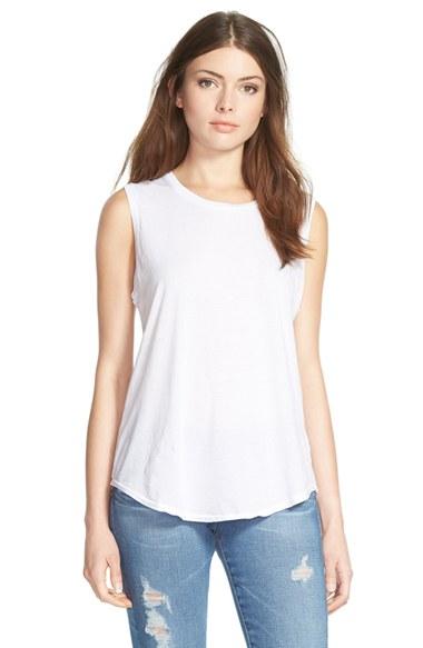 Women's Ag 'ashton' Muscle Tee - White