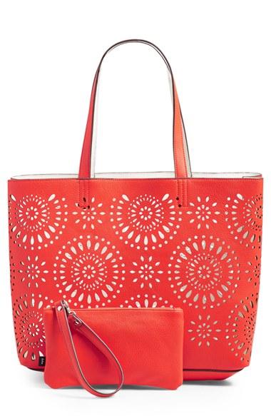 Echo 'starburst' Reversible Tote - Red