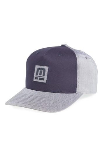 Men's Travis Mathew Paul Flex Fit Baseball Cap /x-large - Grey