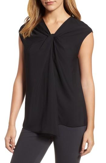 Women's Nic+zoe Twist Cap Sleeve Top - Black