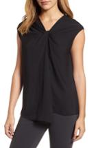 Women's Nic+zoe Twist Cap Sleeve Top - Black