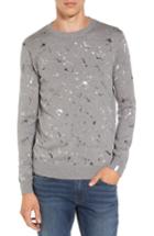 Men's Lacoste Splatter Sweater, Size - Grey