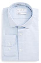Men's Calibrate Trim Fit Twill Dress Shirt 32/33 - Blue