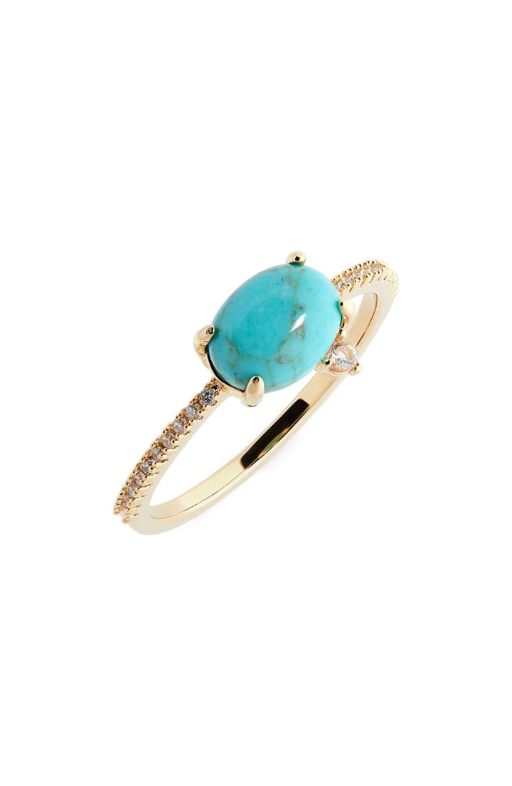 Women's Nordstrom Semiprecious Stone & Pave Ring