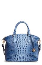 Brahmin 'medium Duxbury' Croc Embossed Leather Satchel - Beige