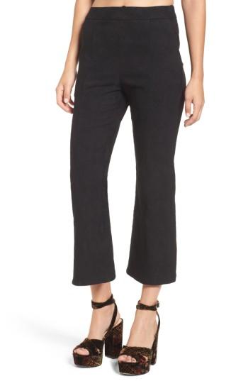 Women's Leigh High Waist Crop Pants - Black