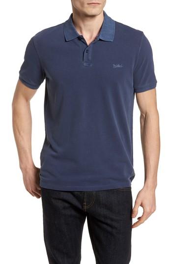 Men's Woolrich John Rich & Bros. Vintage Mackinack Polo - Blue