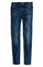Women's Madewell 9-inch Skinny Jeans Raw Hem Edition - Blue