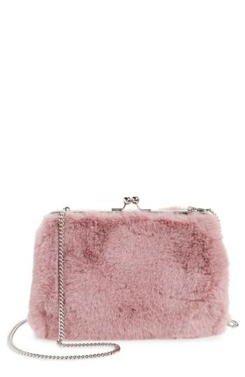 Chelsea28 Jagger Faux Fur Crossbody Clutch - Pink