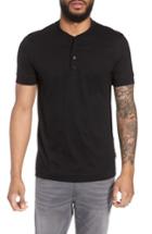 Men's Boss Tiller Short Sleeve Henley - Black