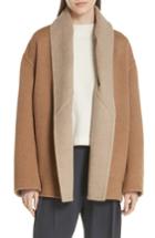 Women's Vince Reversible Shawl Collar Coat - Brown