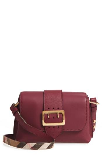 Burberry Leather Crossbody Bag - Purple